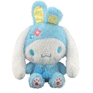 Cinnamoroll Blue Bunny Plush Toy 20" Soft Long-Eared Stuffed Animal With Cute Fl